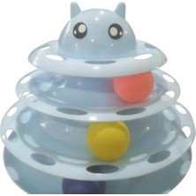 Ozkr Store 3 Katlı Kedi Oyuncağı Kedi Başlıklı