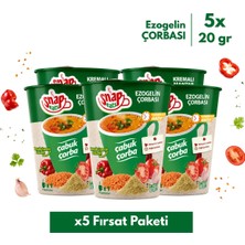 Shazel Hazır Çorba | Bardakta Ezogelin Çorbası | 20 gr | 5'li Fırsat Paketi