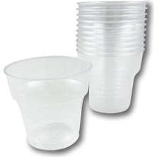 Dora Shopping Şeffaf Kristal Mika Ekstra Sert Plastik Bardak 180 cc -1.kalite. 50 Adet
