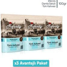 Shazel Efendy Geleneksel Damla Sakızlı Türk Kahvesi | Doypack | 100 gr | 3 Adet