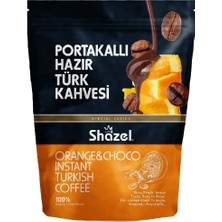Shazel Portakallı Hazır Türk Kahvesi 200 G x 3 Adet (Aromalı)
