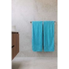 Teohomelinens  Ephesus Banyo Havlusu Seti, 2'li Set, %60 Bambu %40 Pamuk,turkuaz