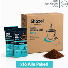 Shazel Hazır Türk Kahvesi | Orta | 100 gr | 16 Adet