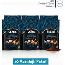 Shazel Hazır Osmanlı Dibek Kahvesi | Doypack | 200 gr | 6 Adet