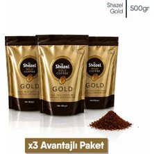 Shazel Gold Çözünebilir Kahve | 500 gr | 3 Paket