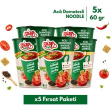Shazel Snapeats Bardakta Acılı Domatesli Noodle Çorbası 60G >x5