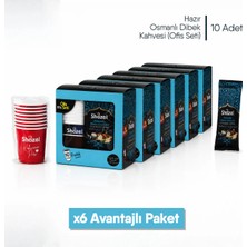 Shazel Hazır Osmanlı Dibek Kahvesi | Ofis Seti (10 Adet x 1 Kutu) | 6 Kutu