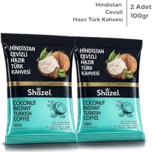 Shazel Hazır Türk Kahvesi | Hindistan Cevizli | 100 gr | 2 Paket