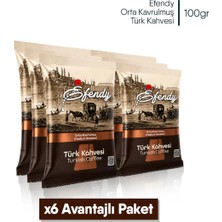Shazel Efendy Geleneksel Türk Kahvesi | Orta Kavrulmuş | 100 gr | 6 Adet