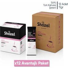 Shazel Hazır Sütlü Türk Kahvesi | Şekerli | 12'li x 9 gr | 12 Kutu