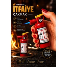 Onr Store Yangın Tüpü Tasarımlı Turbo Alev Gaz Dolumlu Çakmak Hediyelik Model