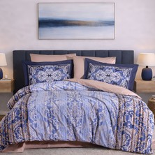 Hobby Alandra Indigo - Poplin Çift Kişilik Nevresim Takımı