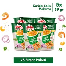 Shazel Snapeats Bardakta Karides Soslu Çabuk Makarna 65G>X5