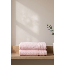 Teohomelinens Ephesus Mutfak Havlusu, El &yüz Havlu Seti, 2'li Set, %60 Bambu %40 Pamuk, Pembe