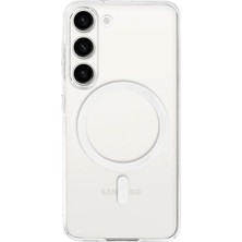 Samsung Galaxy S24 Fe Uyumlu Kılıf Zebana Sararmaz Clearmag Kılıf (M-Safe Uyumlu) Şeffaf