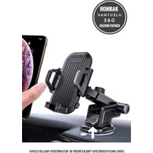 Uzayabilen Vantuzlu Cep Araç Telefon Tutucu Oto Araba Içi Telefon Tutacağı 360
