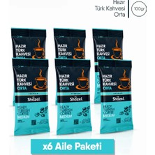 Shazel Hazır Türk Kahvesi | Orta | 100 gr | 6 Adet