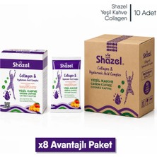 Shazel Yeşil Kahve | Collagen Içerikli | 10 gr | 8 Adet