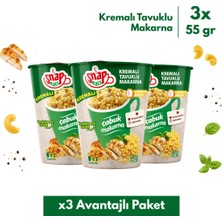 Shazel Snapeats Bardakta Kremalı Tavuklu Çabuk Makarna 65G >x3