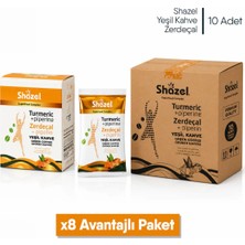 Shazel Yeşil Kahve | Zerdeçal Aromalı | 1,84 gr | 8 Adet