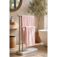 Teohomelinens  Ephesus Banyo Havlusu Seti, 2'li Set, %60 Bambu %40 Pamuk, Pembe