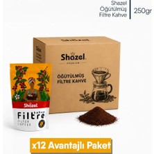 Shazel Filtre Kahve | Öğütülmüş | Doypack | 250 gr | 12 Paket