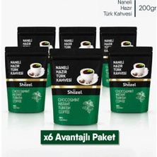 Shazel Naneli Hazır Türk Kahvesi | Doypack | 200 gr | 6 Adet
