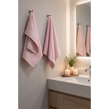 Teohomelinens  Ephesus El  & Yüz Havlusu, 2'li Set, %60 Bambu %40 Pamuk, Pembe