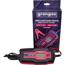 Grangos GBC4A 6V / 12V 70 Ah Akıllı Dijital Akü Şarj ve Bakım Cihazı