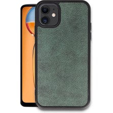 Mabelme Store Apple Iphone 11 Kılıf Aras Deri Kapak - Koyu Yeşil