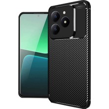 Mabelme Store Realme C61 Kılıf Auto Focus Karbon Kapak - Siyah