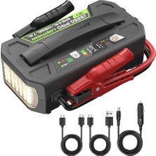 Lokithor J3250PRO 12V 3250AMP Lifepo4 Akıllı Akü Takviye + Powerbank + LED Lamba