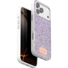 Mabelme Store Onegif Apple Iphone 17 Pro Bright Simli Kapak - Lila