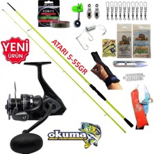 Okuma Wave Power 4000 270CM 5-55GR Karbon High Tech Kıyı Olta Takımı Seti