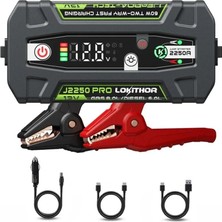 Lokithor J2250PRO 12V 2250AMP Lifepo4 Akıllı Akü Takviye + Powerbank + LED Lamba
