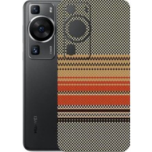 Kapps Huawei P60 Pro ile Uyumlu Rainbow Serisi Premium Arka Kapak Kaplama(Kenarlar Yoktur!)