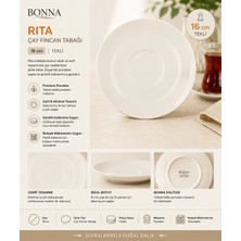 Bonna Rita Çay Fincan Tabağı 16 cm Tekli