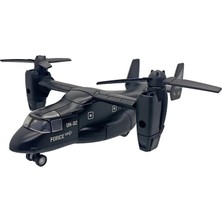 MEGA Sesli ve Işıklı Osprey Askeri Ulaşım Uçağı Siyah