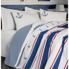 Cotton Box Maritime Tek Kişilik Nevresim Takımı Brine Ekru
