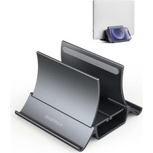 Momax Dikey Dizüstü Bilgisayar Standı Tutucu, Arch Gravity Otomatik Kilitleme Tutucu Depolama Yuvası, Masa Düzenleyici Için Yer Tasarrufu, Tüm Macbook/ipad/dell/chromebook'a Uyar, Çift Dizüstü