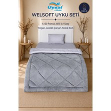 Uysal Welsoft Akfil Tek Kişilik Uyku Seti 155X215 Gri