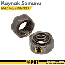 Platin Hırdavat M4 Kaynak Somun 6 Köşe Dın 929