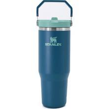 Stanley The Iceflow Flip Straw Pipetli Termos Bardak 0,89 Lt | Yeşil
