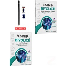 Biyotik Yayınları  9 Sınıf Biyoloji Soru Bankası ve Konu Anlatım Föyleri 2 Kitap Set Bağlam Temelli Sorular Beceri Temelli Sorular Tematik ve Konu Kavrama Soruları Kalem Seti Hediyeli