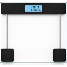 Sevedo 180 kg Dijital Cam Baskül Elektronik Tartı LCD Ekranlı Sıcaklık Göstergeli Hassas Vücut Tartısı