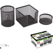 3A 1175 Masa Üstü 3lü Set-Perfore(Ataçlik+Küp Blok)
