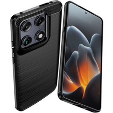 Microcase Motorola Edge 70 / X70 Air 5g ile Uyumlu Brushed Carbon Fiber Silikon Kılıf - Siyah AL3332