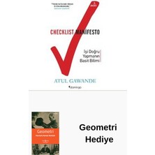 Domingo Yayınevi Checklist Manifesto - Işi Doğru Yapmanın Basit ... + Geometri Hediye