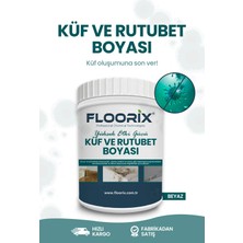 Floorix Beyaz Küf ve Rutubet Boyası 1 kg İç ve Dış Mekan Kullanımı için Antibakteriyel