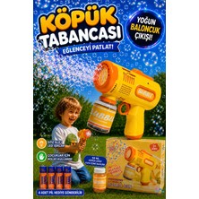 Brother Toys Pilli Işıklı Köpük Tabancası Baloncuk Tabancası Pil ve Baloncuk Likidi Hediyeli Kullanıma Hazır